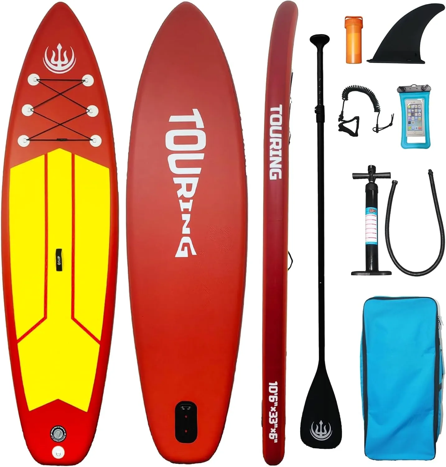 10'6''Adults Inflatable Stand Up Paddle Board,Paddle Board with Non-Slip Deck Design,330 LBS. Weight Capacity,Full Accessories,Multifunctional Paddle Boards for Adults and Youth to Surfing