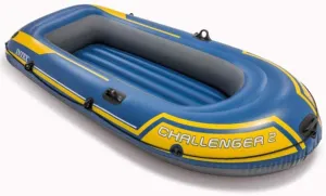 2 Person Inflatable Kayak,Boat Set Fishing Boat, Sea Kayak with Bag, Stable and Comfortable, Ideal for Lakes or Sea Shores,Blue