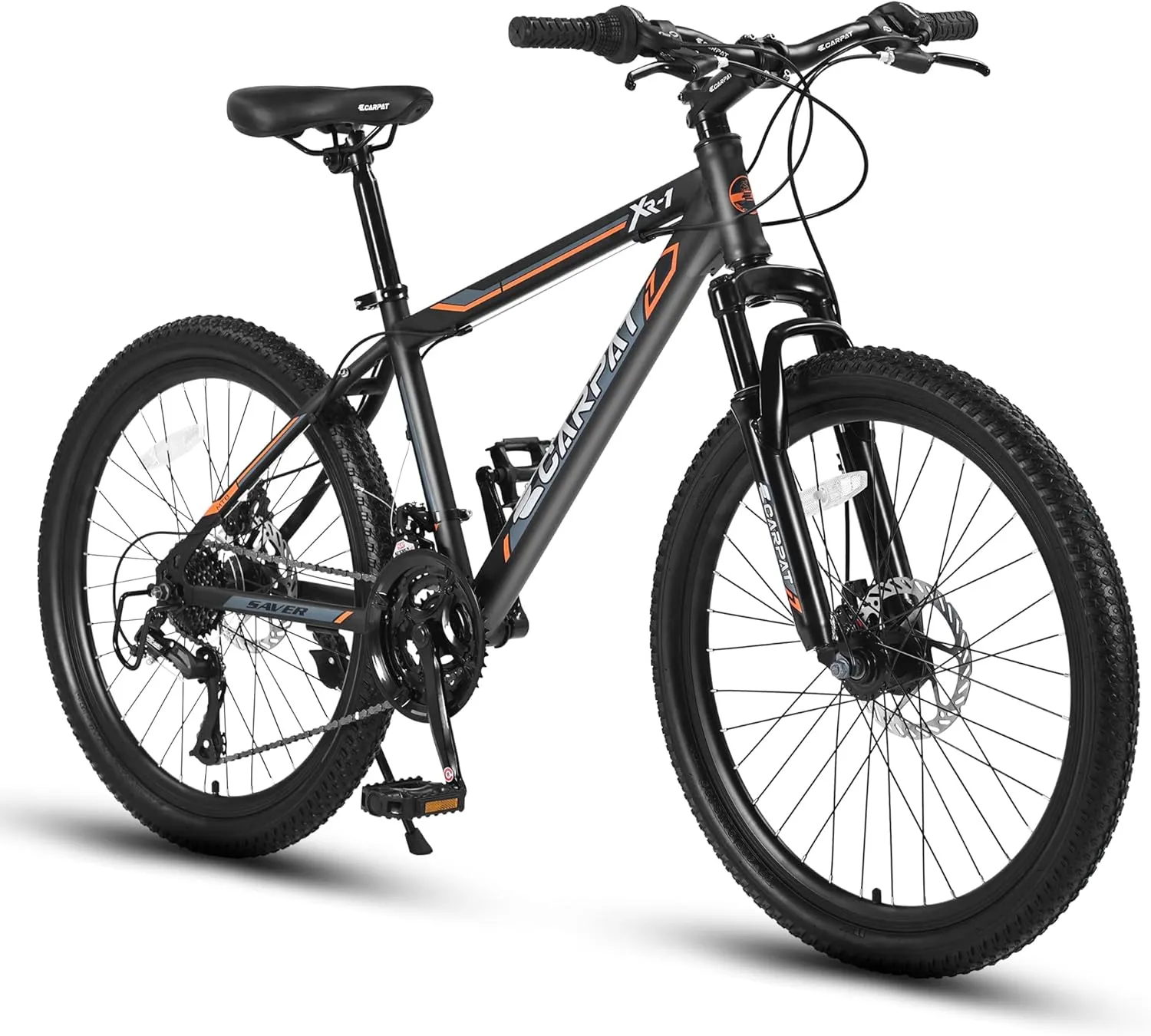 24 26 Inch Mountain Bike, Classic 21 Speeds V Brake Men Women Bicycle, Carbon Steel Mountain Bike for Adult Teens, Trail Beach Snow Commuter City Bikes, Prefect Gift Choice