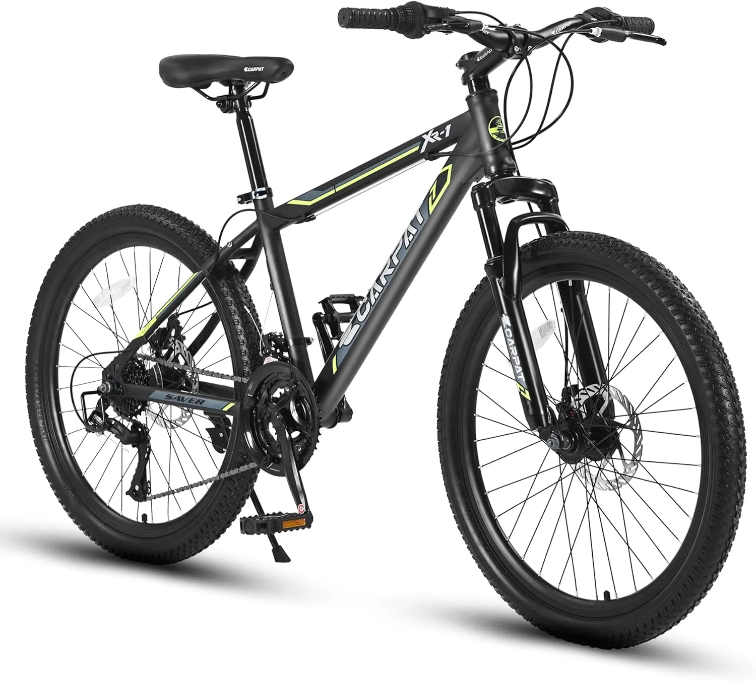 24 26 Inch Mountain Bike, Classic 21 Speeds V Brake Men Women Bicycle, Carbon Steel Mountain Bike for Adult Teens, Trail Beach Snow Commuter City Bikes, Prefect Gift Choice