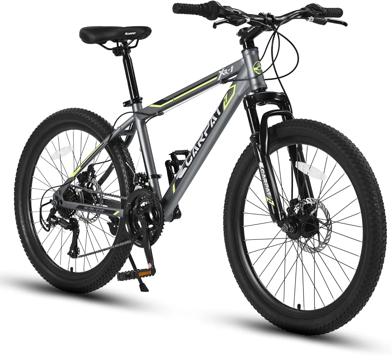 24 26 Inch Mountain Bike, Classic 21 Speeds V Brake Men Women Bicycle, Carbon Steel Mountain Bike for Adult Teens, Trail Beach Snow Commuter City Bikes, Prefect Gift Choice