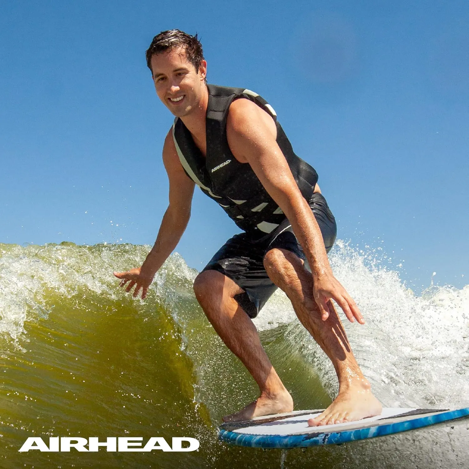 Airhead Orca Neoprene Kwik-Dry Neolite Life Jacket, USCG Approved Adult, Youth and Child Sizes