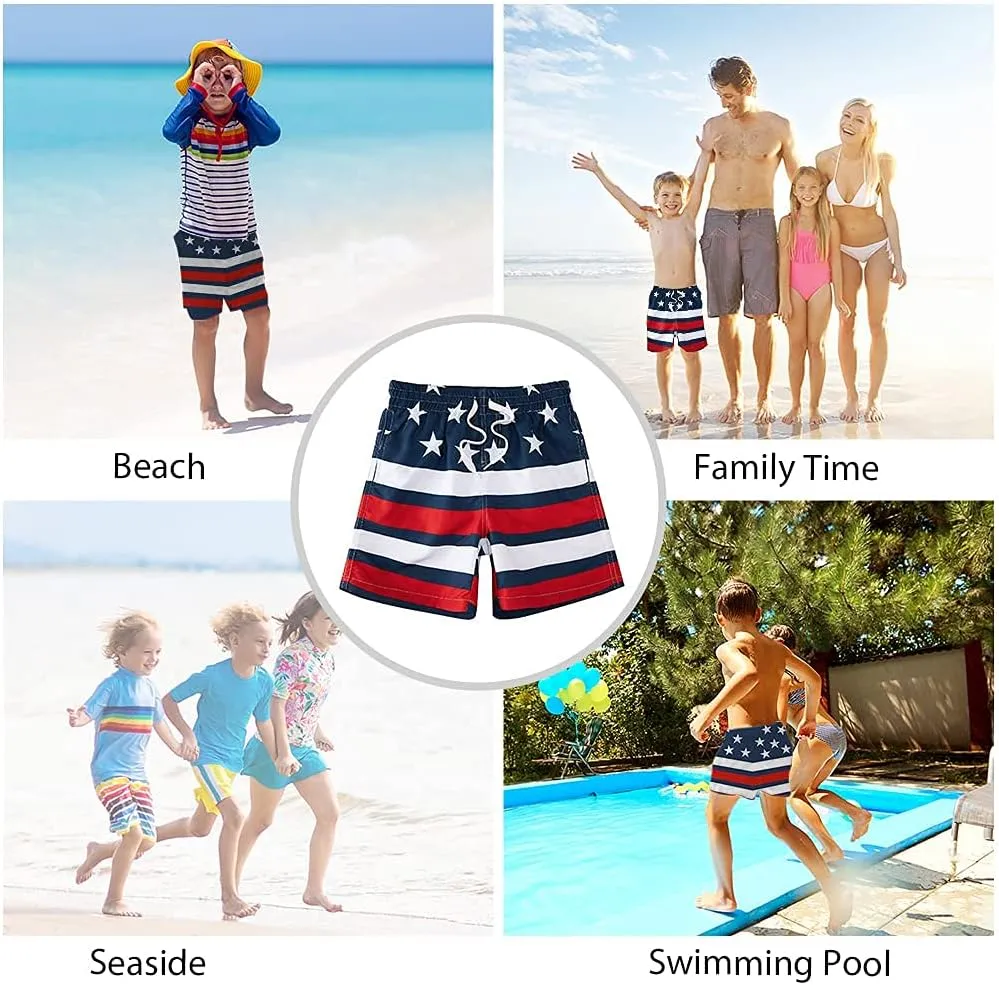Cozople 7-16T Teen Boys Swim Trunks Quick Dry UPF 50  Swimwear Bathing Suit for Big Boys Beach Swim Boards Shorts