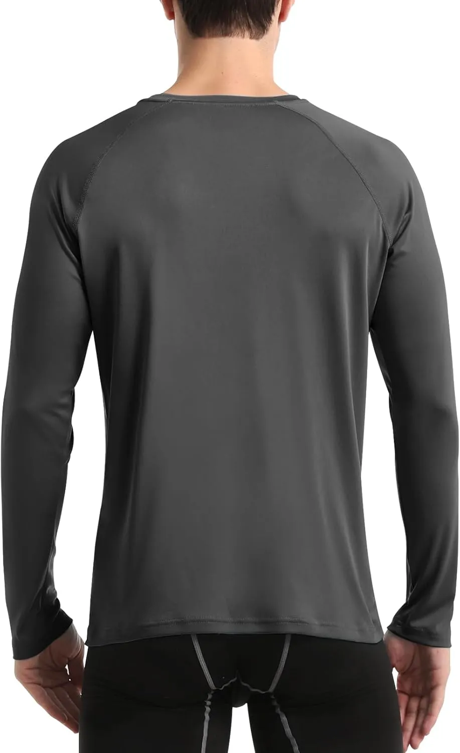 DAYOUNG Mens Zip Pullover UPF 50  Sun Protection Long Sleeve Hiking Fishing Outdoors Performance T-Shirt