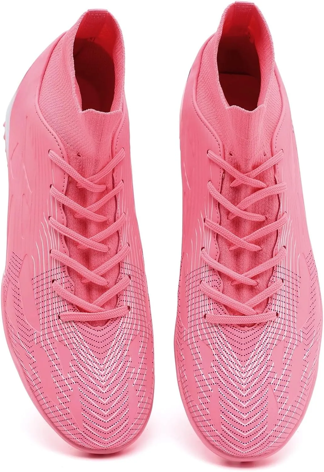 HaloTeam Men's Soccer Shoes Cleats Professional High-Top Breathable Athletic Football Boots for Outdoor Indoor TF/AG 3US-11US