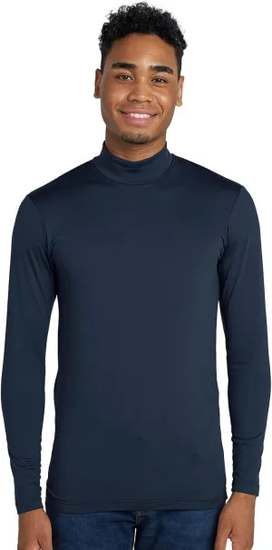 LAPASA Mens Thermal Underwear Top Fleece Mock Neck Long Sleeve Shirt Base Layer Undershirt Lightweight Midweight M102/M123