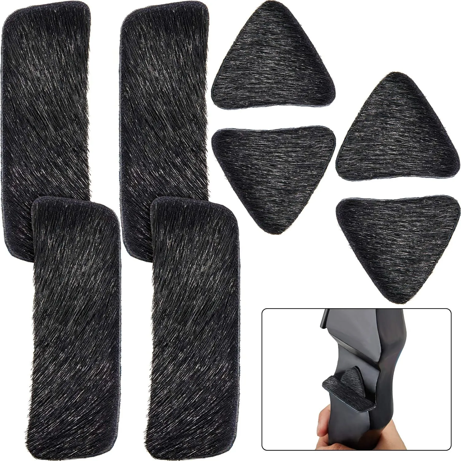 Recurve Bow Arrow Rest Archery Hair Arrow Rest Stick on Bow Fur Adhesive Shelf Rests Longbow Fur Pad Recurve Accessories for Outdoor Hunting Shooting Practice