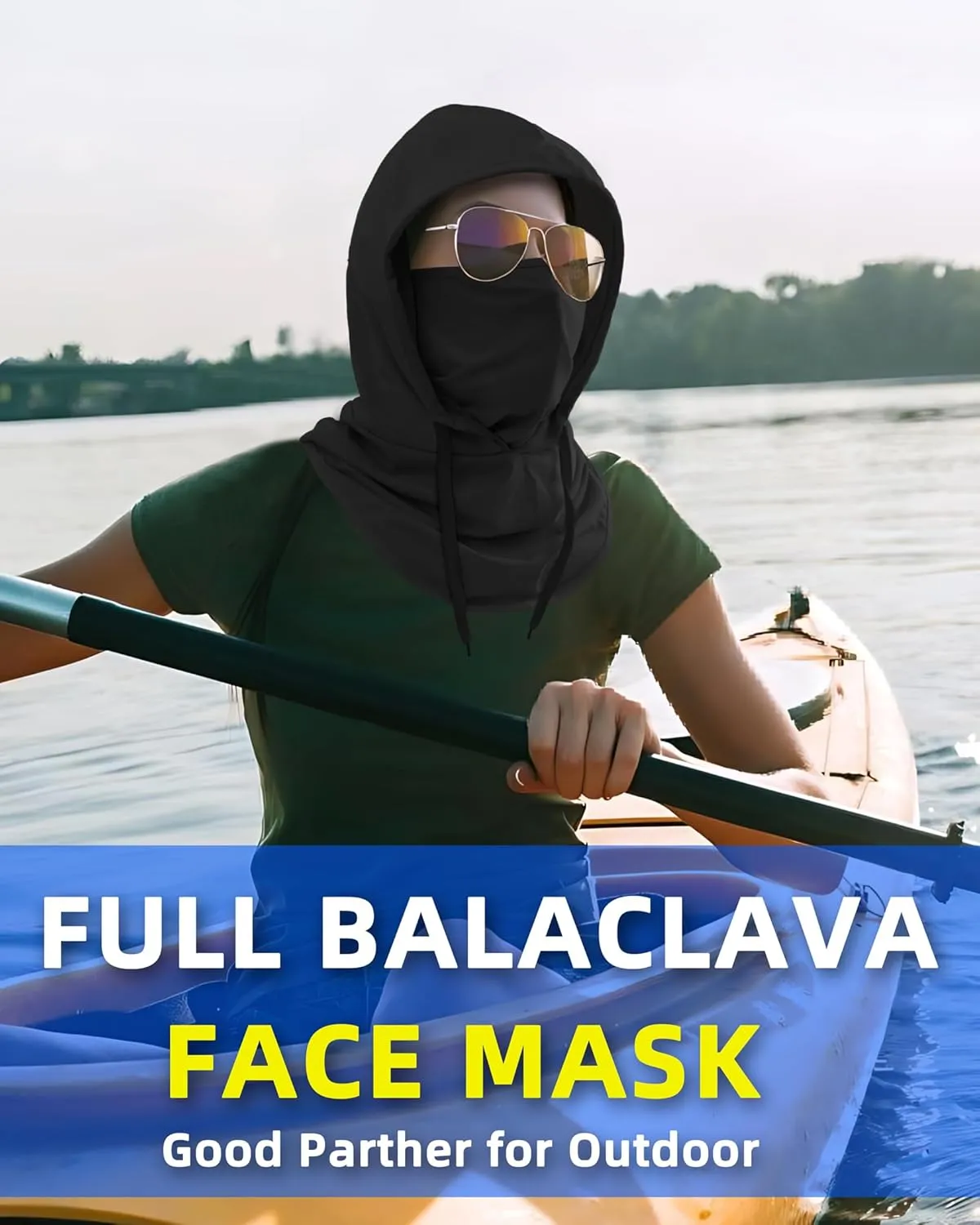 Summer Balaclava Face Mask with Breathable Holes Sun Face Shield UV Protection Full Head Mask for Men Women Fishing Cycling