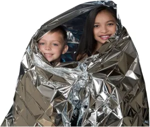 Survival Emergency Mylar Thermal Blanket, Foil Space Blanket Designed for NASA, Body Warmer Blanket for Outdoor, First Aid, Camping Gear, Hiking Travel 1