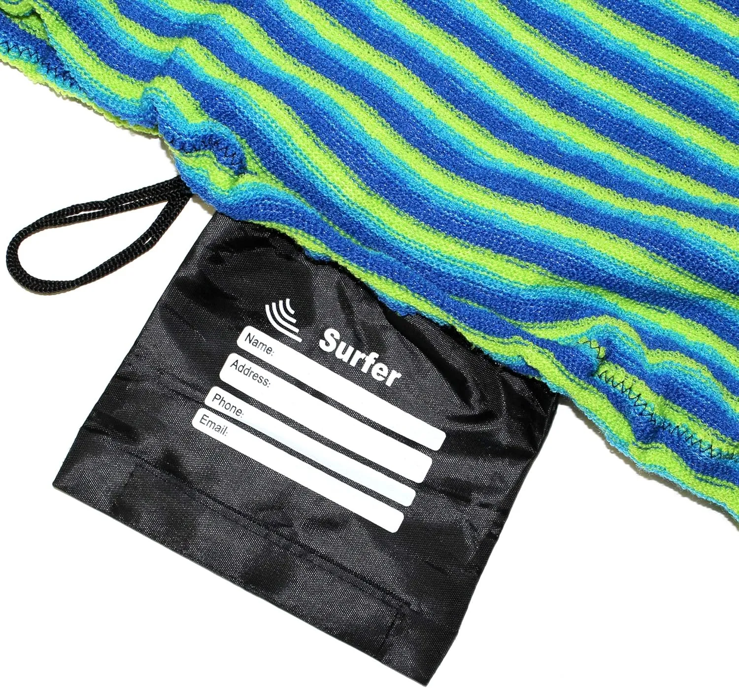 Tidal Wake TAG-IT Surf & Wake Board Socks, SNUB NOSE STYLE, Built-In Tag to Personalize with Your Name, 58" Long, 21" Wide